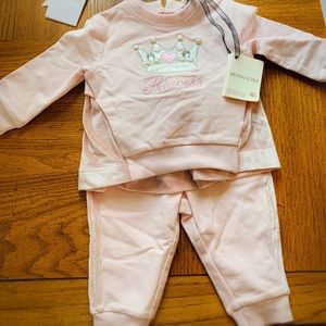 Baby girl set by Luxury Brand Monnalisa 6 mo